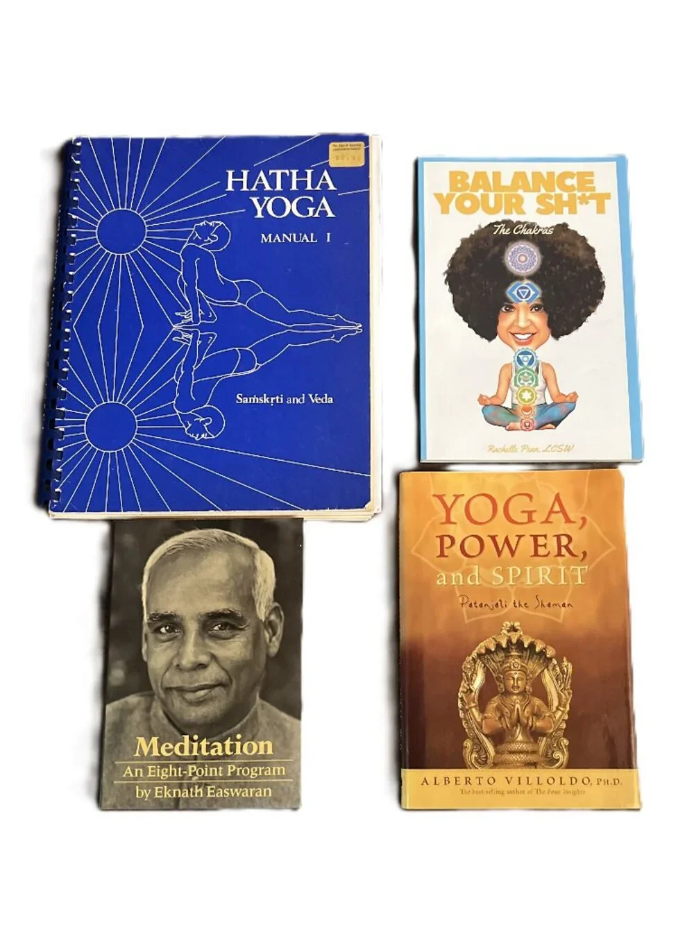 4-Book Yoga Bndl: Hatha Yoga, Balance Your Sh*t, Meditation, Yoga/Power/Spririt